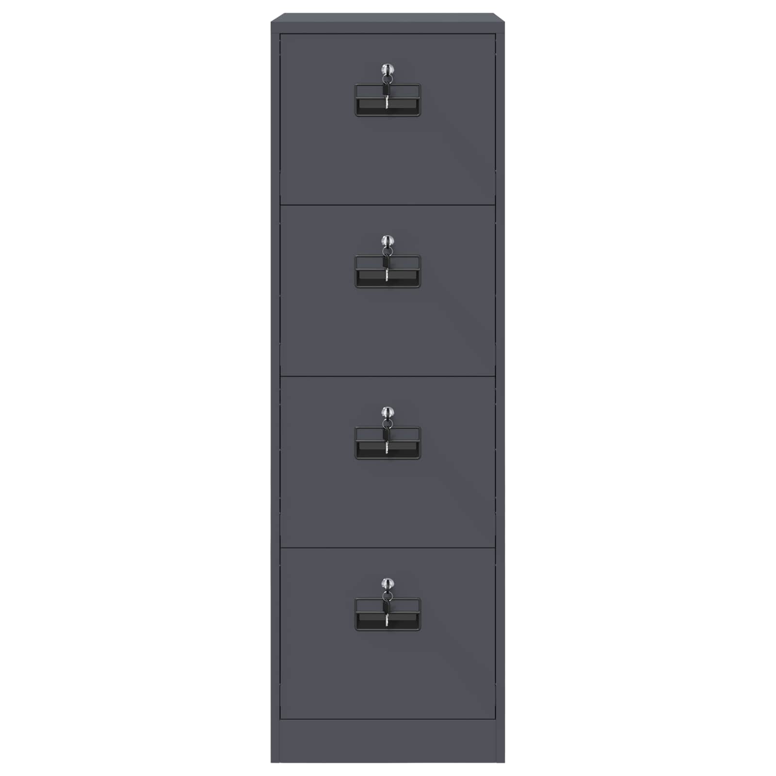 Aktenschrank mit Schubladen 2 pcs Anthrazit 44 x 50 x 139 cm