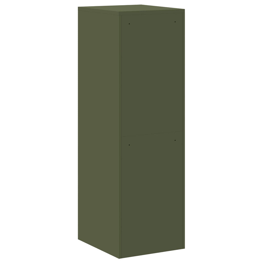 Aktenschrank mit Schubladen 2 pcs Olive Grün 44 x 50 x 139 cm