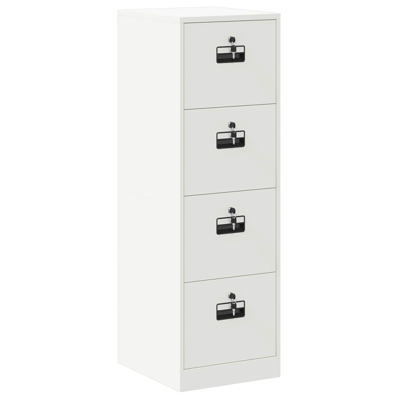 Aktenschrank 2 pcs Weiß 44 x 50 x 139 cm Kaltgewalzter Stahl
