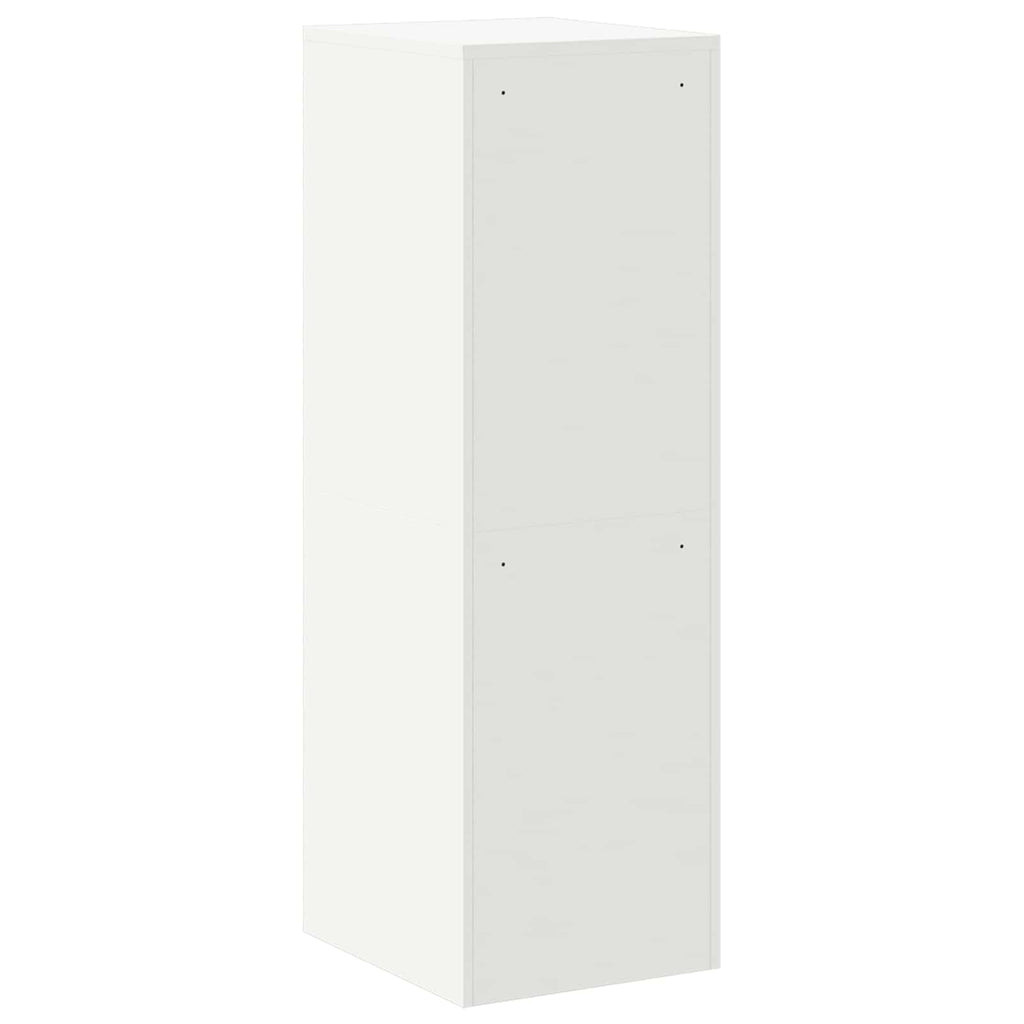 Aktenschrank 2 pcs Weiß 44 x 50 x 139 cm Kaltgewalzter Stahl
