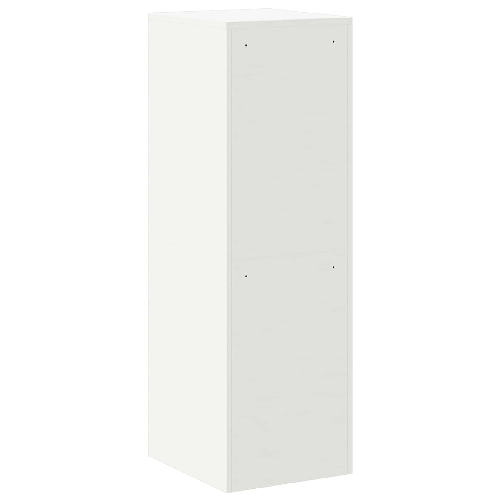Aktenschrank 2 pcs Weiß 44 x 50 x 139 cm Kaltgewalzter Stahl
