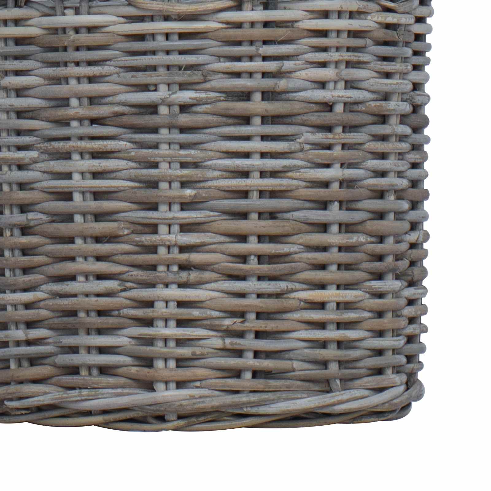Blumentopf Körbchen mit Speicher 2 pcs Grau Lacak Rattan