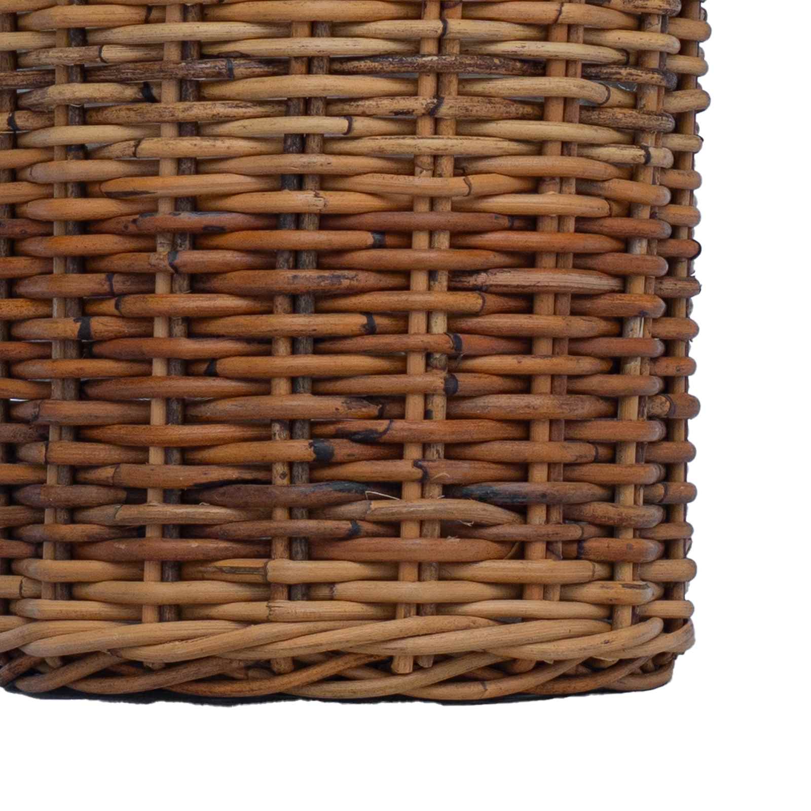 Blumentopfkorb mit Speicher 2 pcs Braun Kubu Rattan