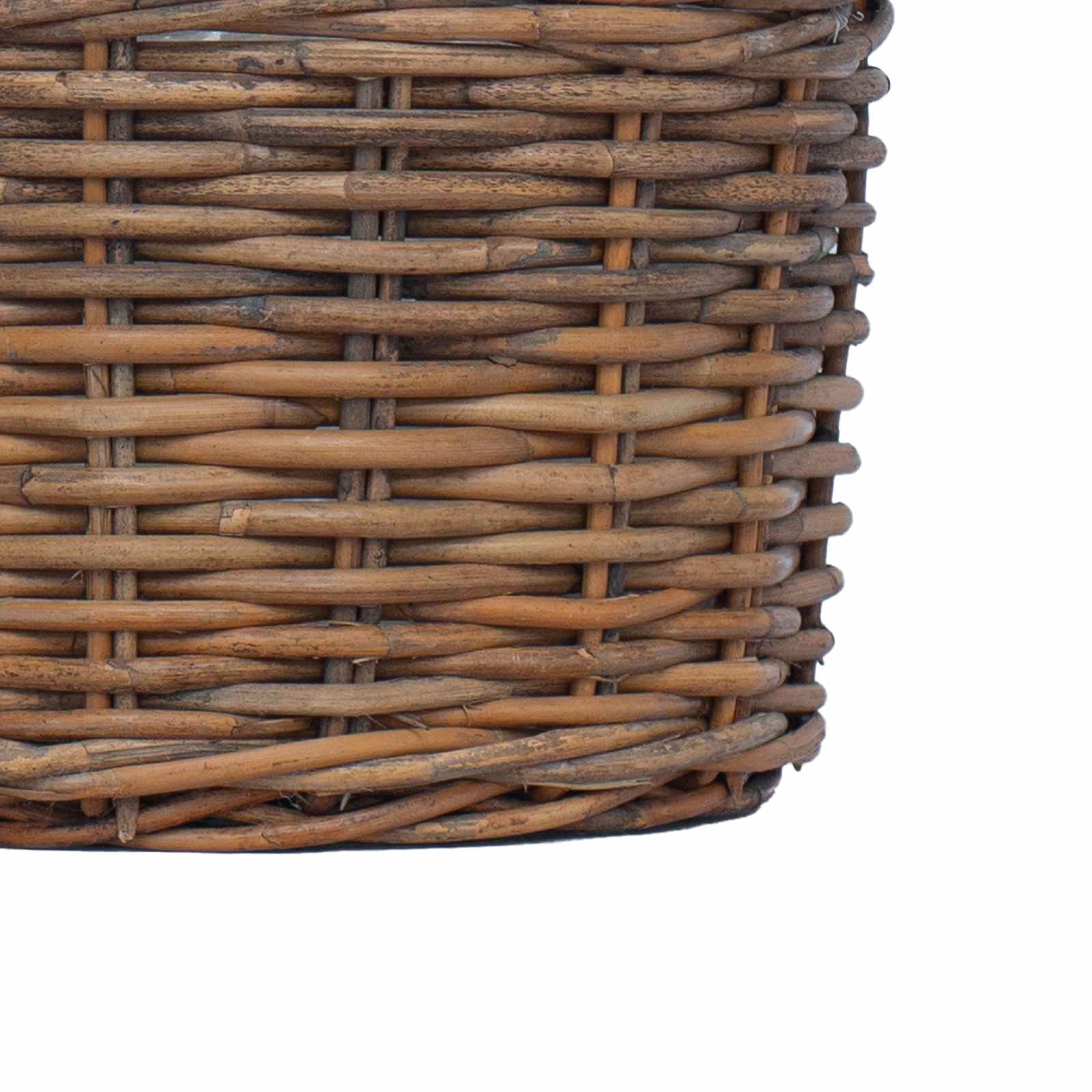 Blumentopf Korb mit Speicher 2 pcs Braun Kubu Rattan