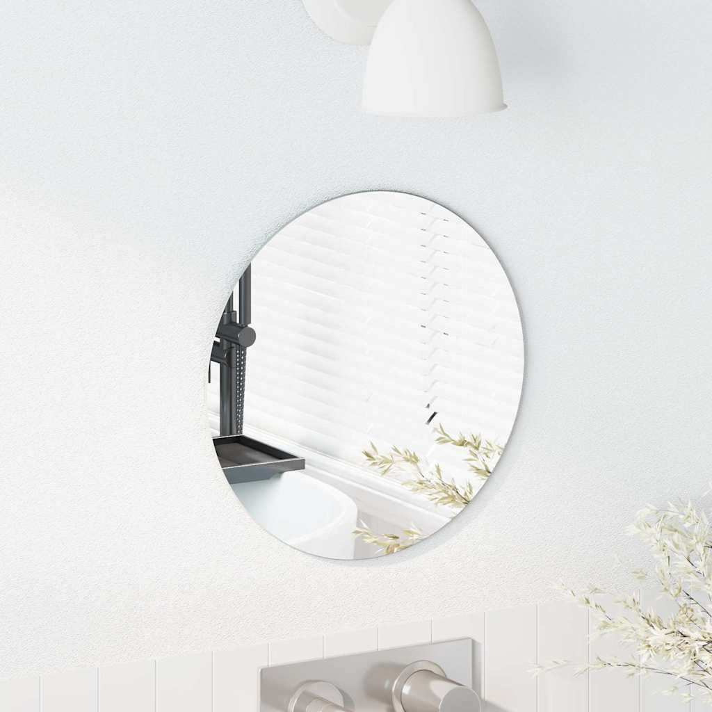 Wandspiegel Rund Ø 30 cm Gehärtetes Glas