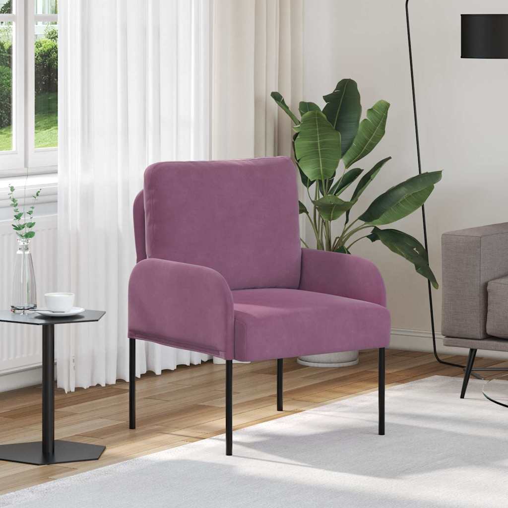 Sofas mit Kissen 55cm Lila Sperrholz