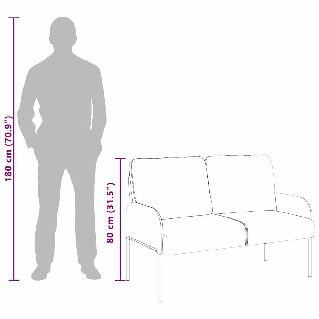 Sofas mit Kissen 110cm Hellgrau Sperrholz