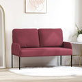 Sofas mit Kissen 110cm Weinrot Sperrholz