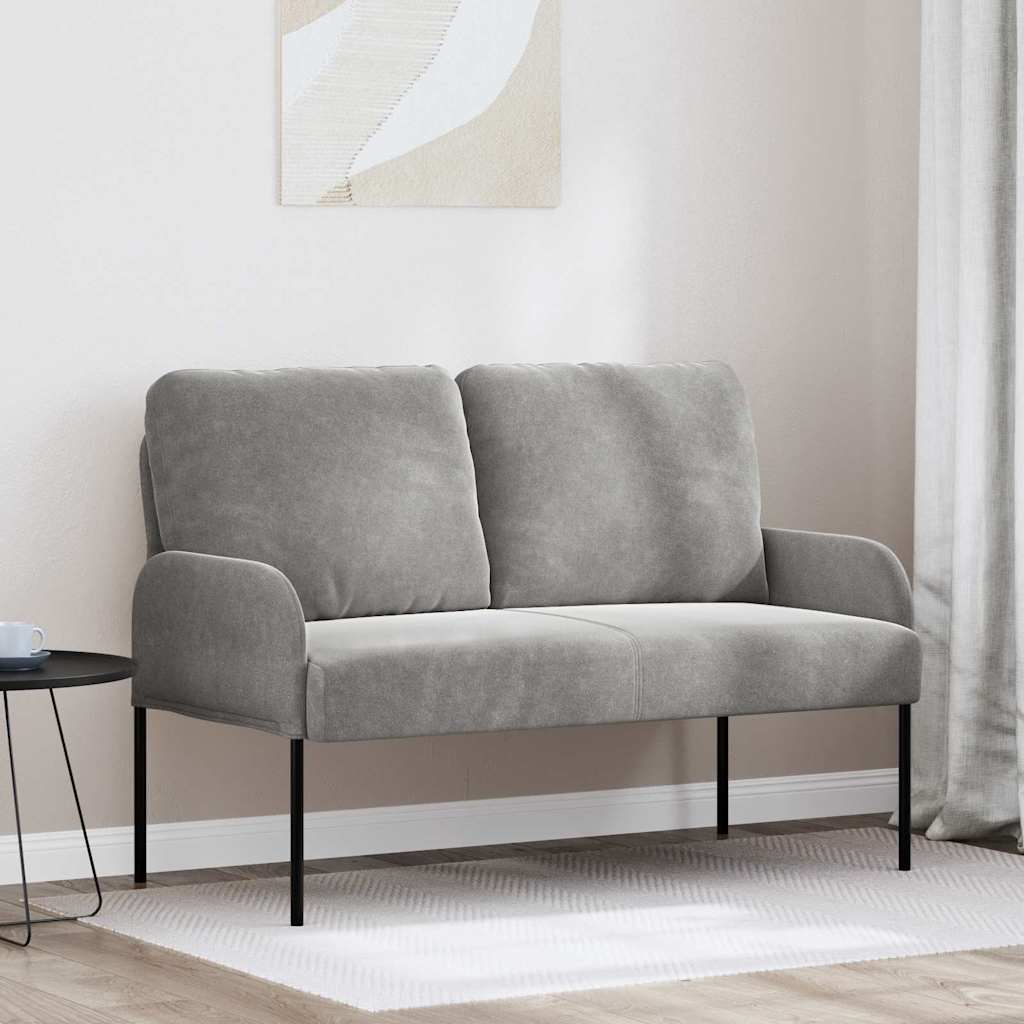 Sofas mit Kissen 110cm Hellgrau Sperrholz