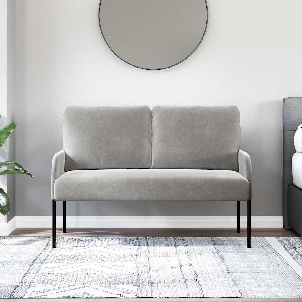 Sofas mit Kissen 110cm Hellgrau Sperrholz