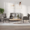 Sofagarnituren 3 pcs Taupe 115 x 56 x 80 cm Sperrholz