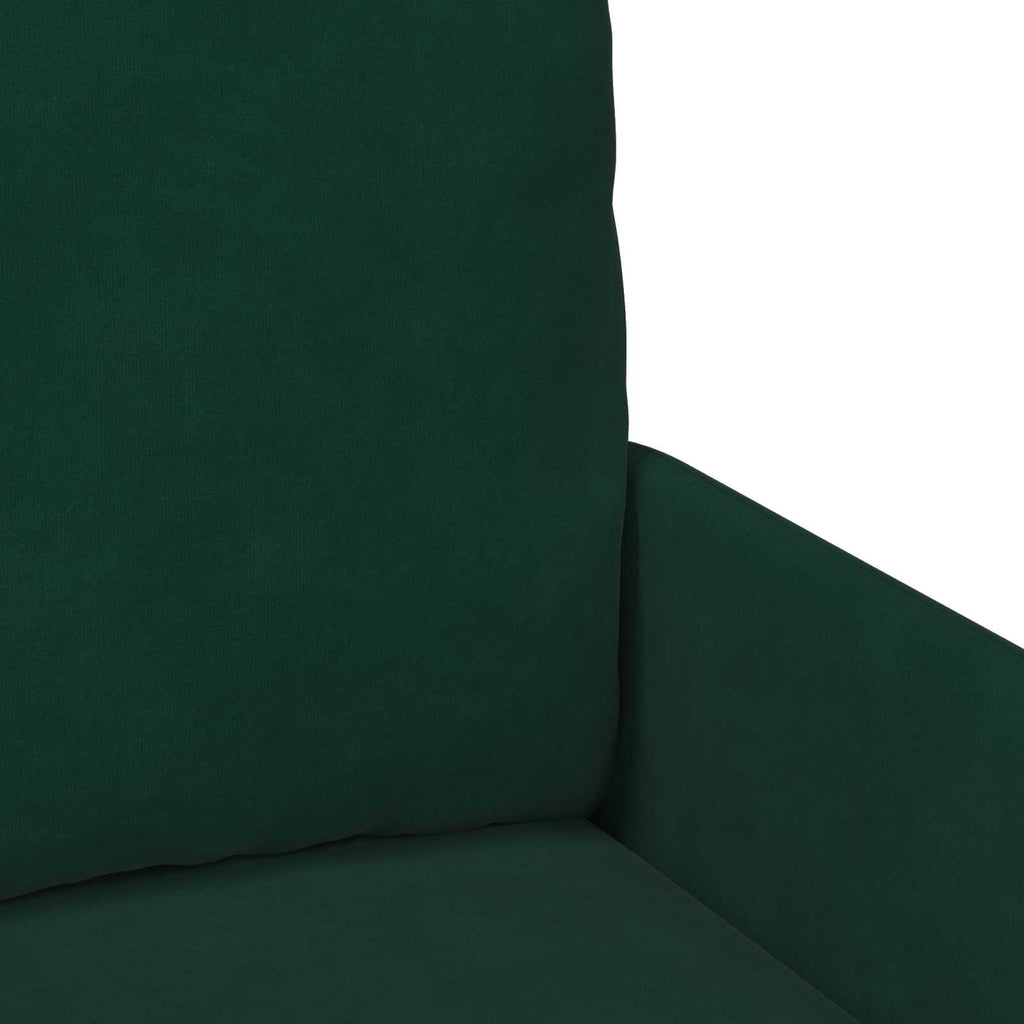 Sofagarnituren 3 pcs Dunkelgrün 115 x 56 x 80 cm Sperrholz