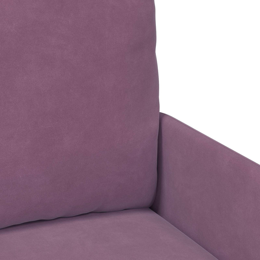 Sofagarnituren mit Kissen 3 pcs Lila 115 x 56 x 80 cm Sperrholz