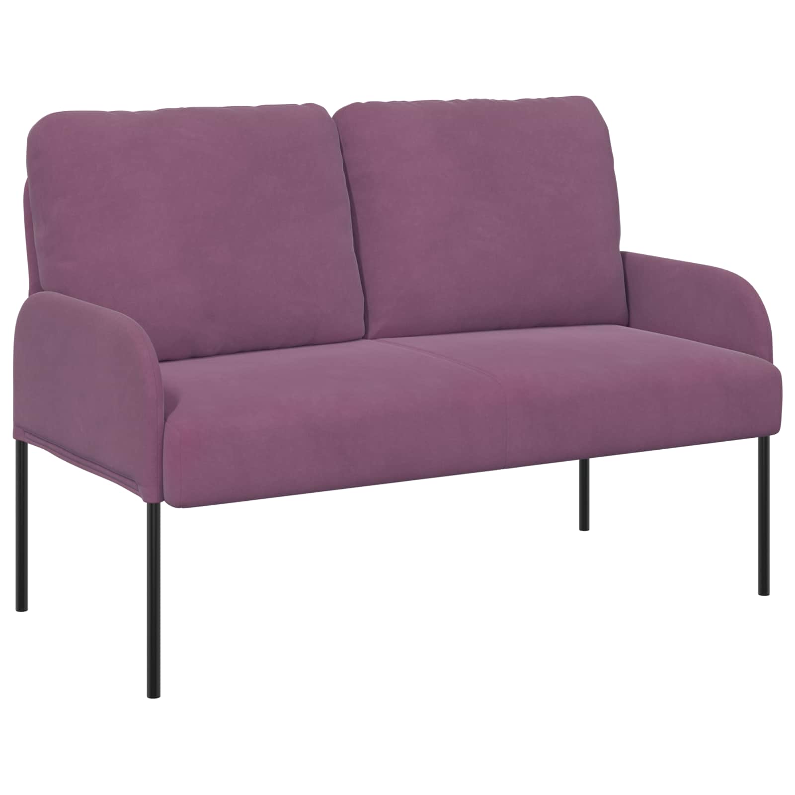 Sofagarnituren mit Kissen 3 pcs Lila 115 x 56 x 80 cm Sperrholz