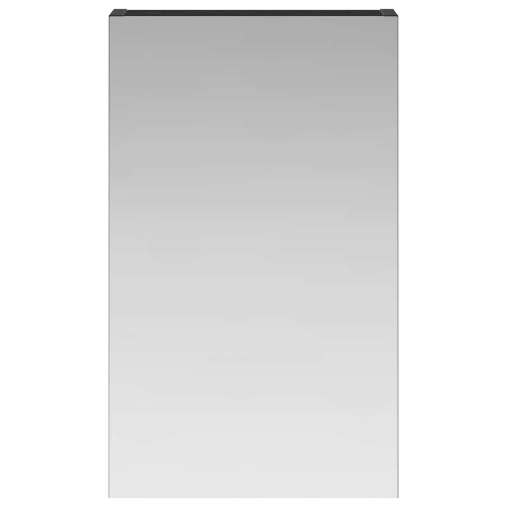 Badezimmerspiegelschrank Schwarz Eichen-Optik 30 x 10,5 x 50 cm