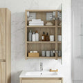 Badezimmerspiegelschrank mit Tür Sonoma-Eiche 30 x 10,5 x 50 cm