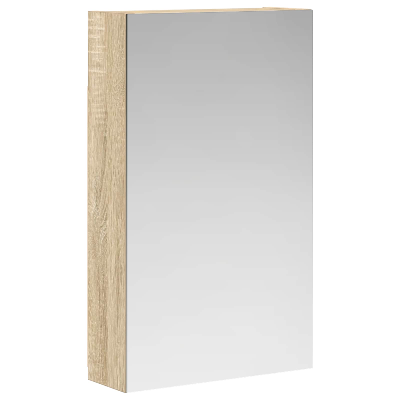 Badezimmerspiegelschrank mit Tür Sonoma-Eiche 30 x 10,5 x 50 cm