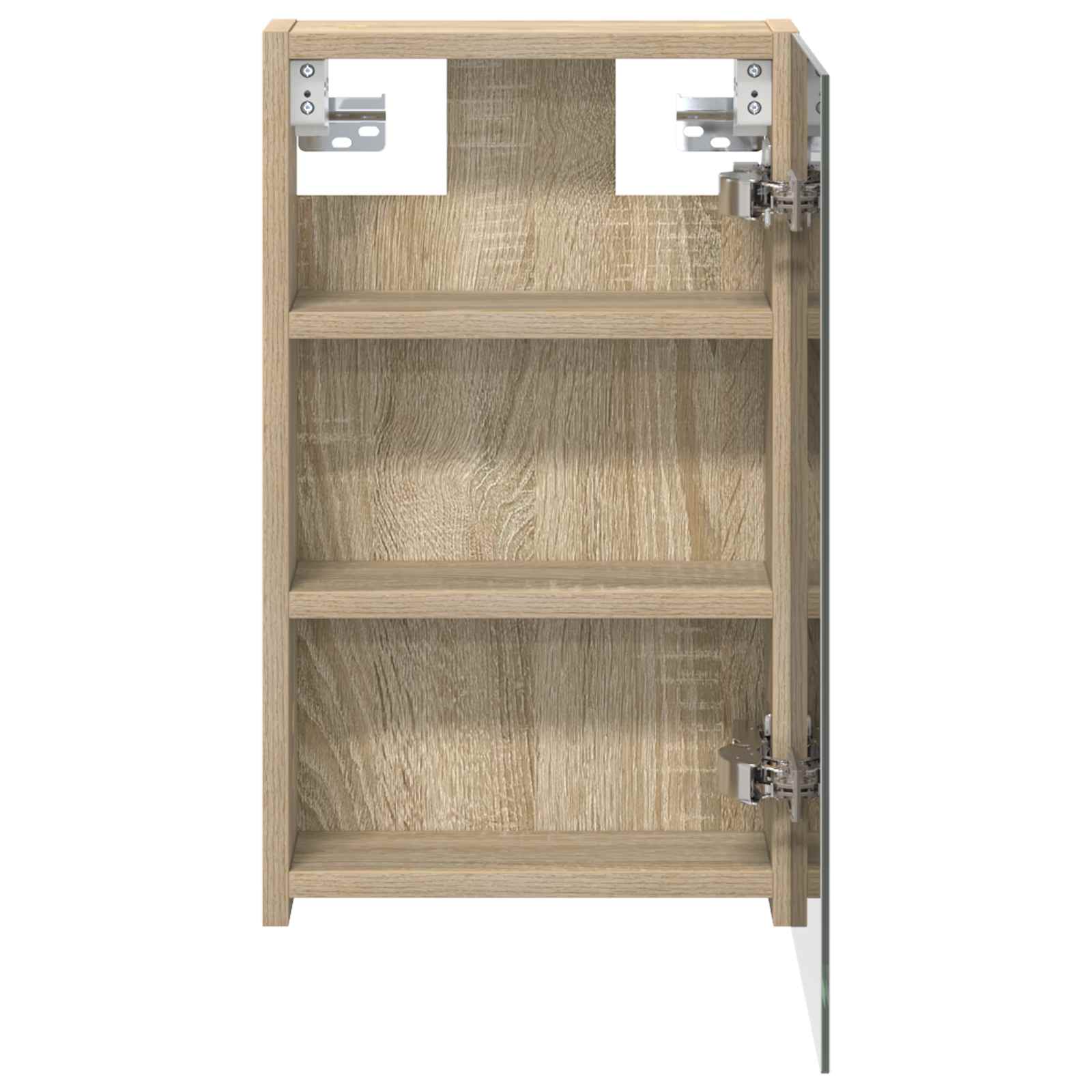 Badezimmerspiegelschrank mit Tür Sonoma-Eiche 30 x 10,5 x 50 cm