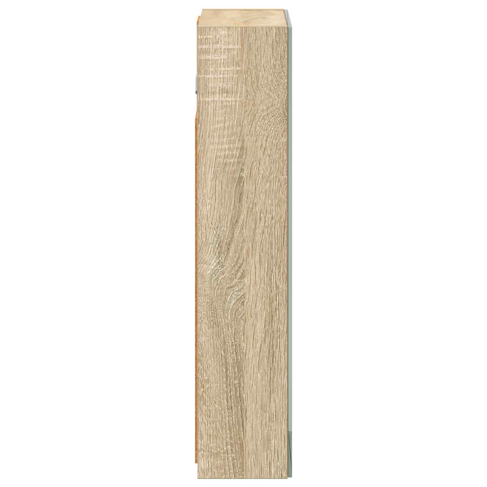 Badezimmerspiegelschrank mit Tür Sonoma-Eiche 30 x 10,5 x 50 cm