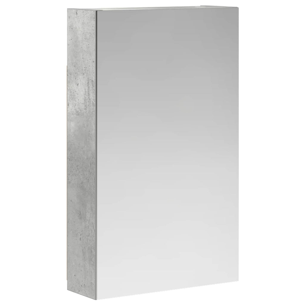 Badezimmerspiegelschrank mit Regal Beton Grau 30 x 10,5 x 50 cm