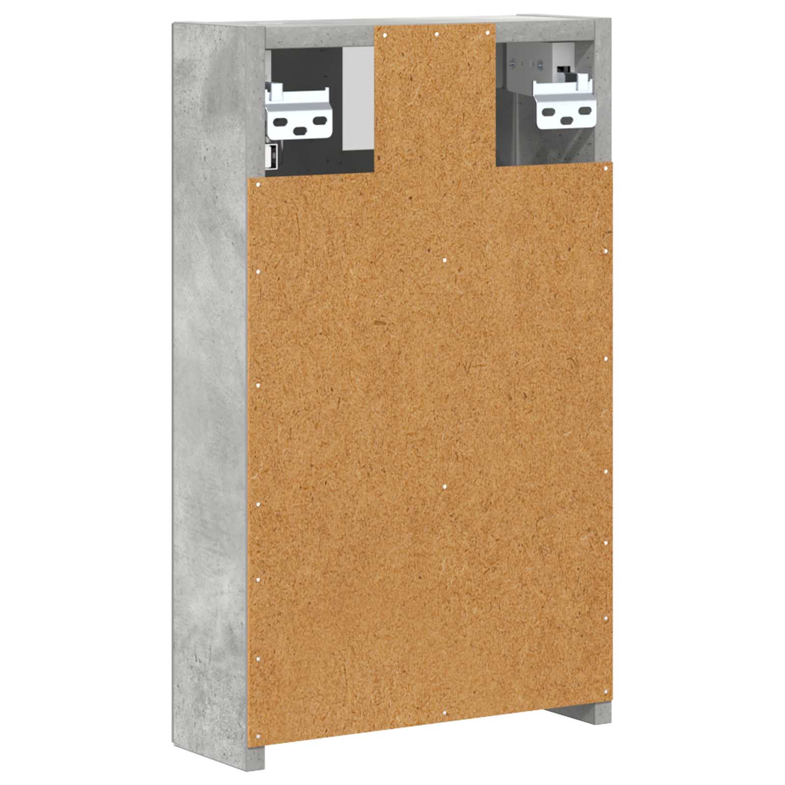Badezimmerspiegelschrank mit Regal Beton Grau 30 x 10,5 x 50 cm