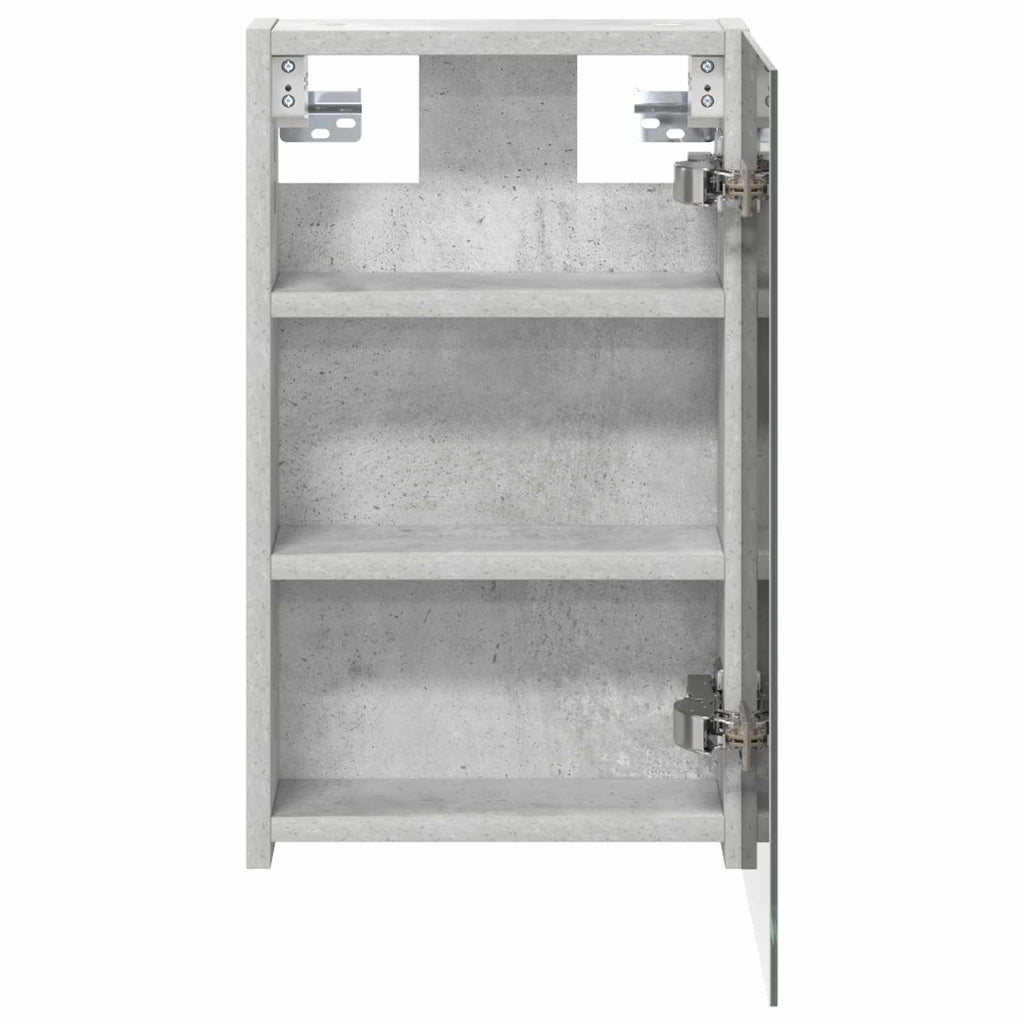 Badezimmerspiegelschrank mit Regal Beton Grau 30 x 10,5 x 50 cm