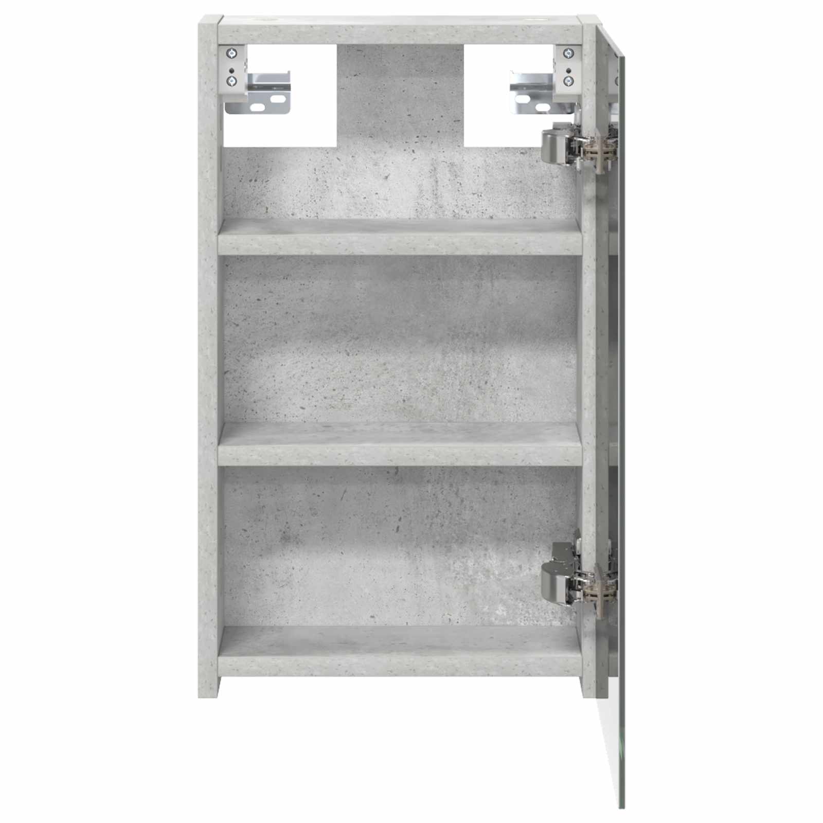 Badezimmerspiegelschrank mit Regal Beton Grau 30 x 10,5 x 50 cm