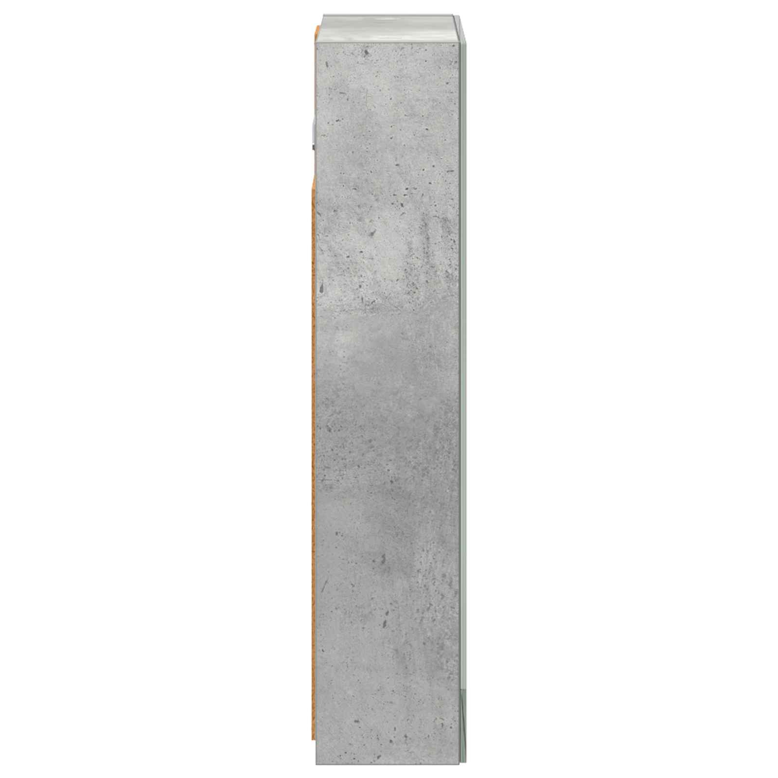 Badezimmerspiegelschrank mit Regal Beton Grau 30 x 10,5 x 50 cm