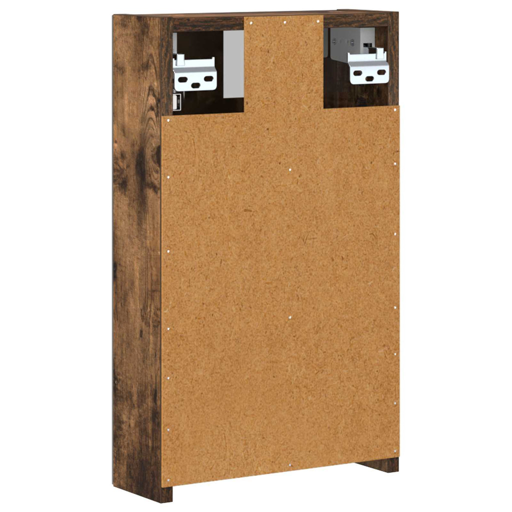 Badezimmerspiegelschrank Geräucherte Eiche 30 x 10,5 x 50 cm