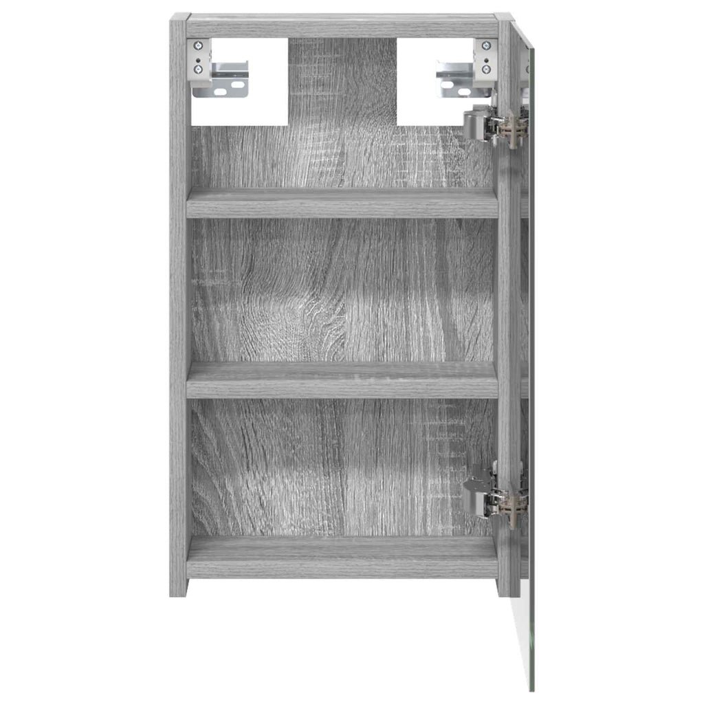 Badezimmerspiegelschrank Graues Sonoma 30 x 10,5 x 50 cm