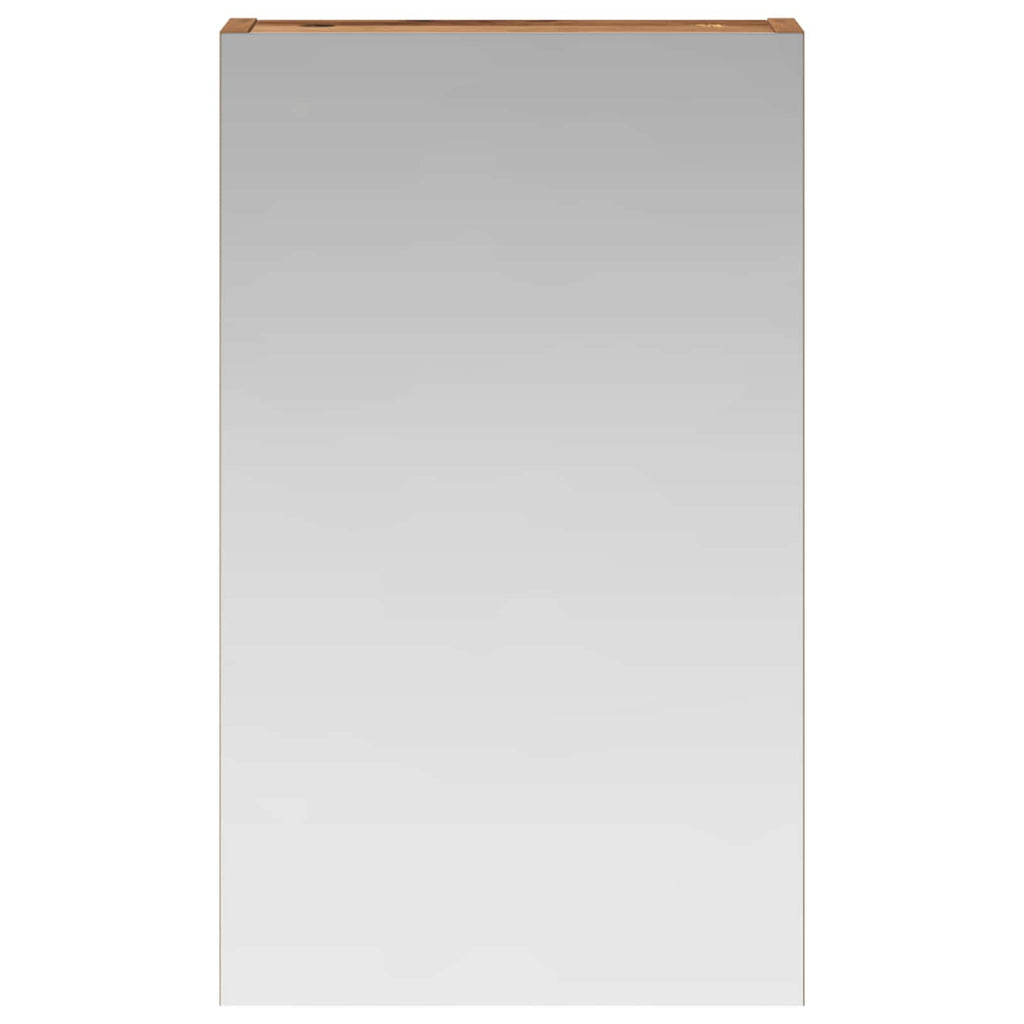 Badezimmerspiegelschrank mit Regal Altholz 30 x 10,5 x 50 cm