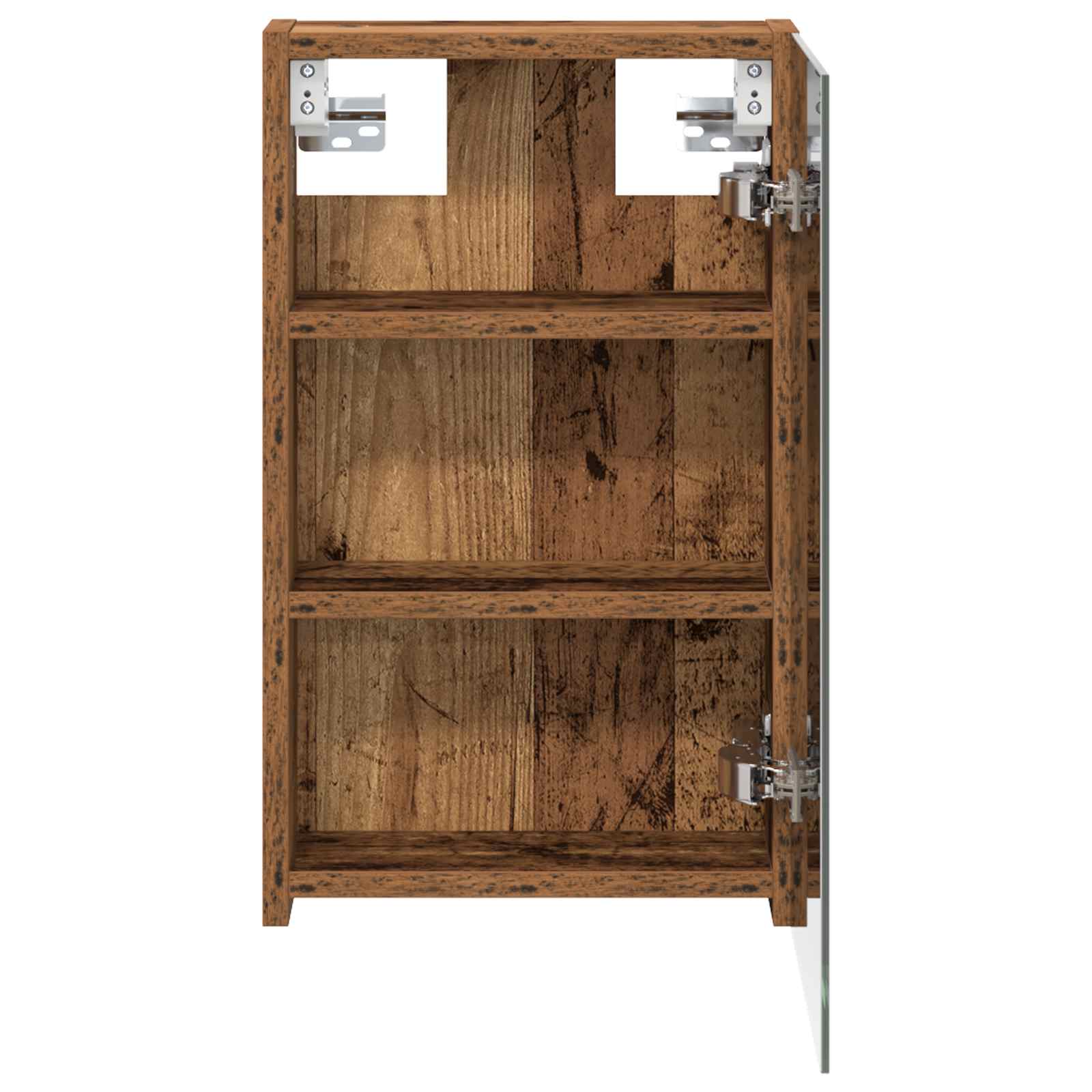 Badezimmerspiegelschrank mit Regal Altholz 30 x 10,5 x 50 cm