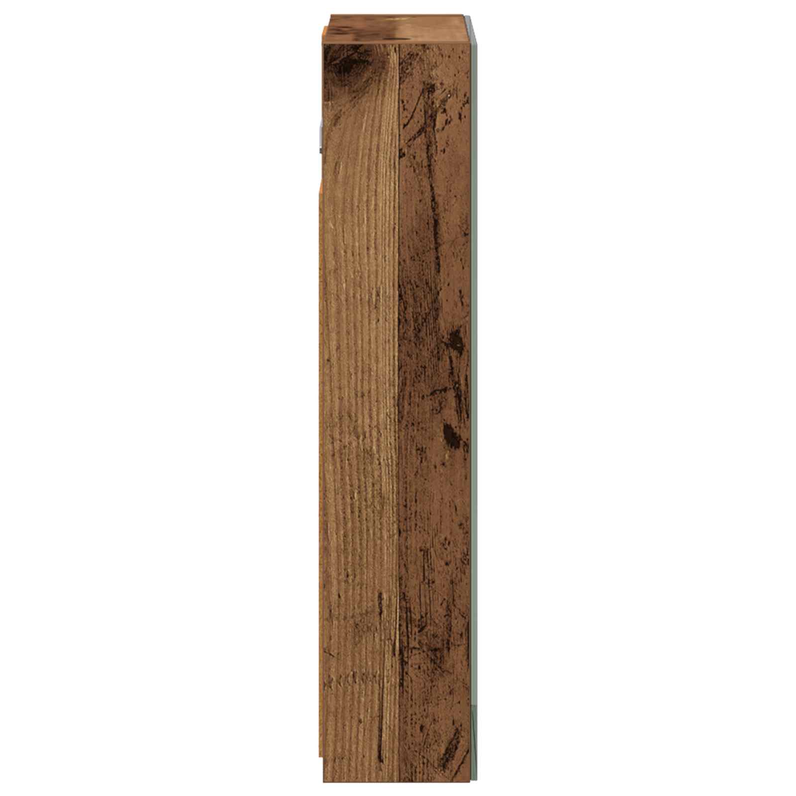 Badezimmerspiegelschrank mit Regal Altholz 30 x 10,5 x 50 cm