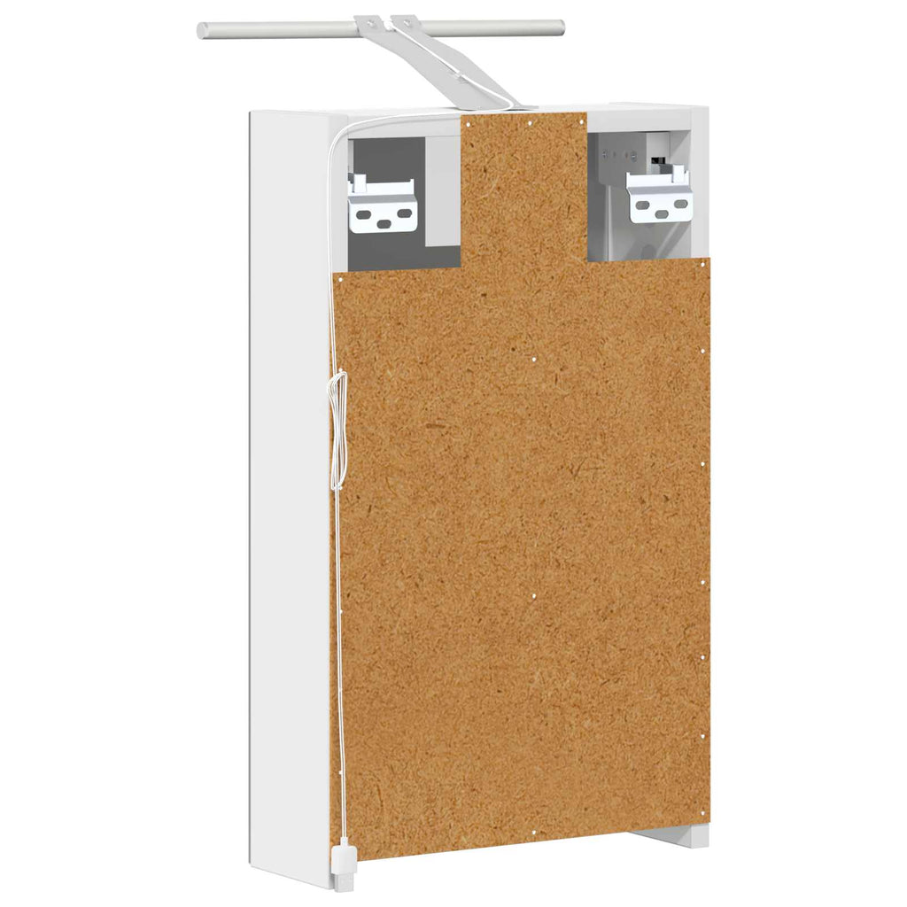 Badezimmerspiegelschrank Weiß 30 x 10,5 x 50 cm Holzwerkstoff
