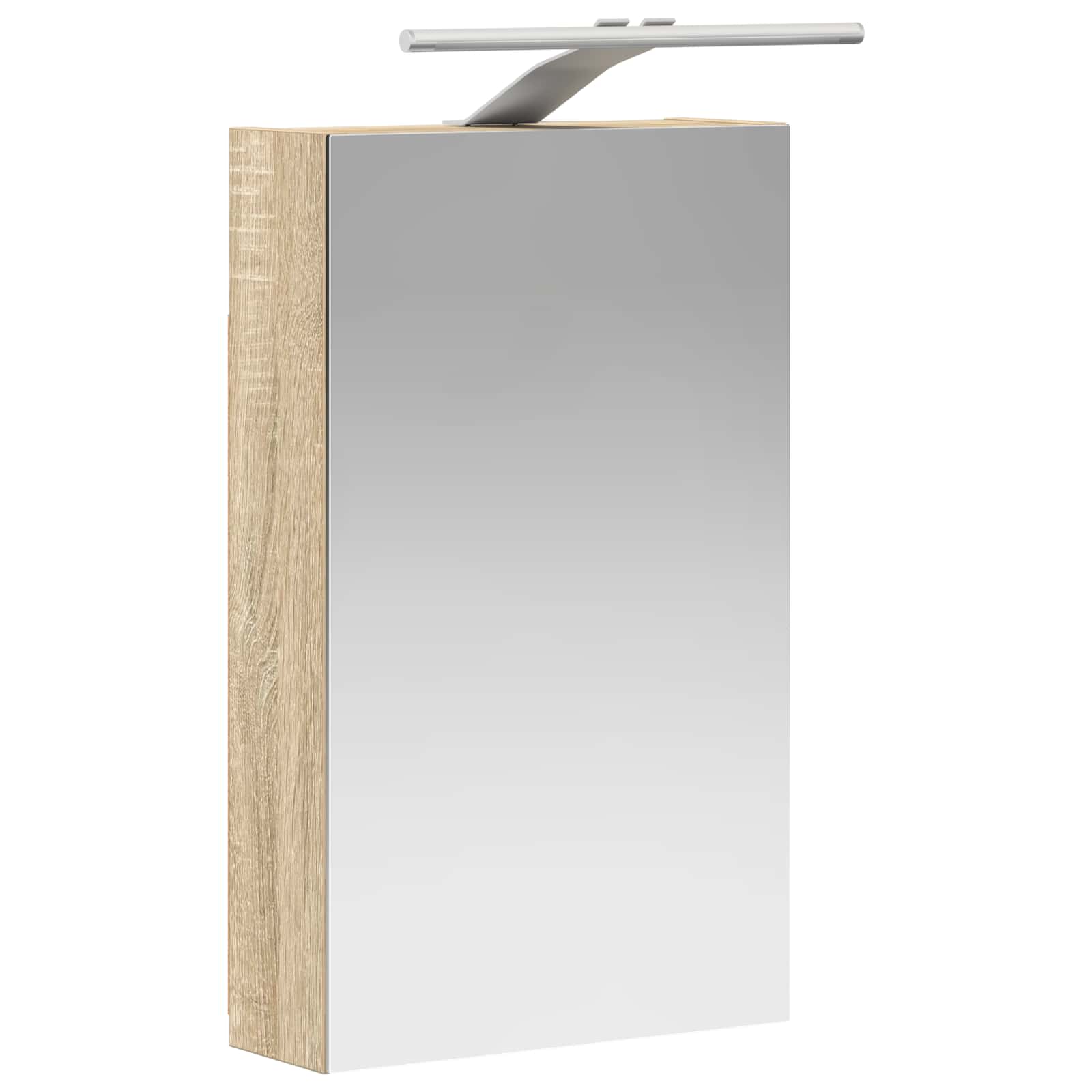 Badezimmerspiegelschrank mit Tür Sonoma-Eiche 30 x 10,5 x 50 cm