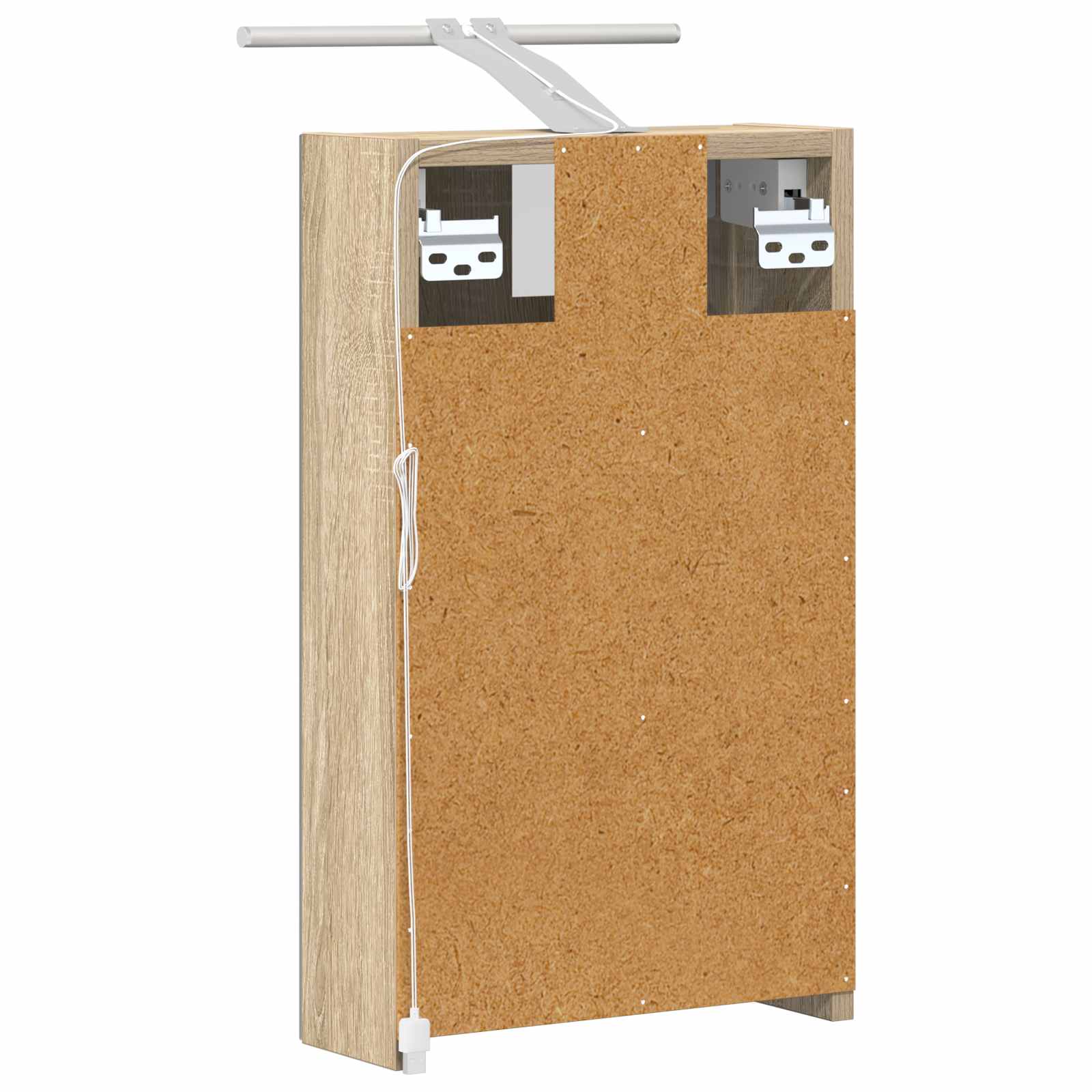 Badezimmerspiegelschrank mit Tür Sonoma-Eiche 30 x 10,5 x 50 cm