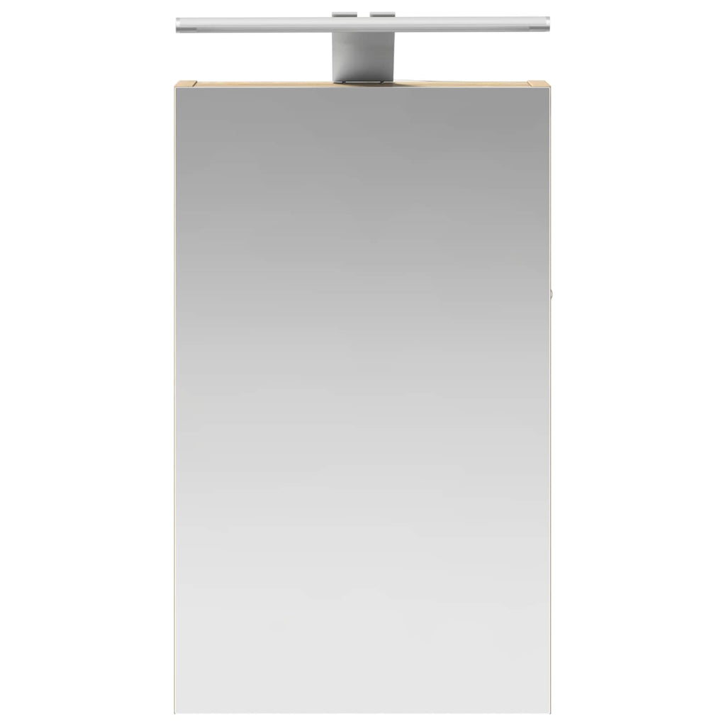 Badezimmerspiegelschrank mit Tür Sonoma-Eiche 30 x 10,5 x 50 cm