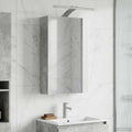 Badezimmerspiegelschrank mit Regal Beton Grau 30 x 10,5 x 50 cm