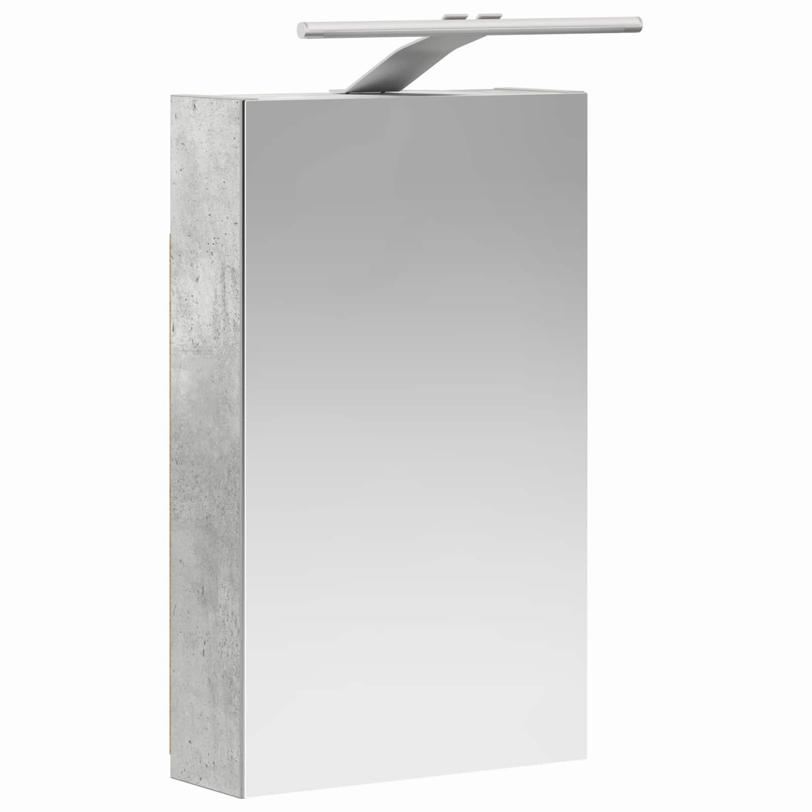 Badezimmerspiegelschrank mit Regal Beton Grau 30 x 10,5 x 50 cm