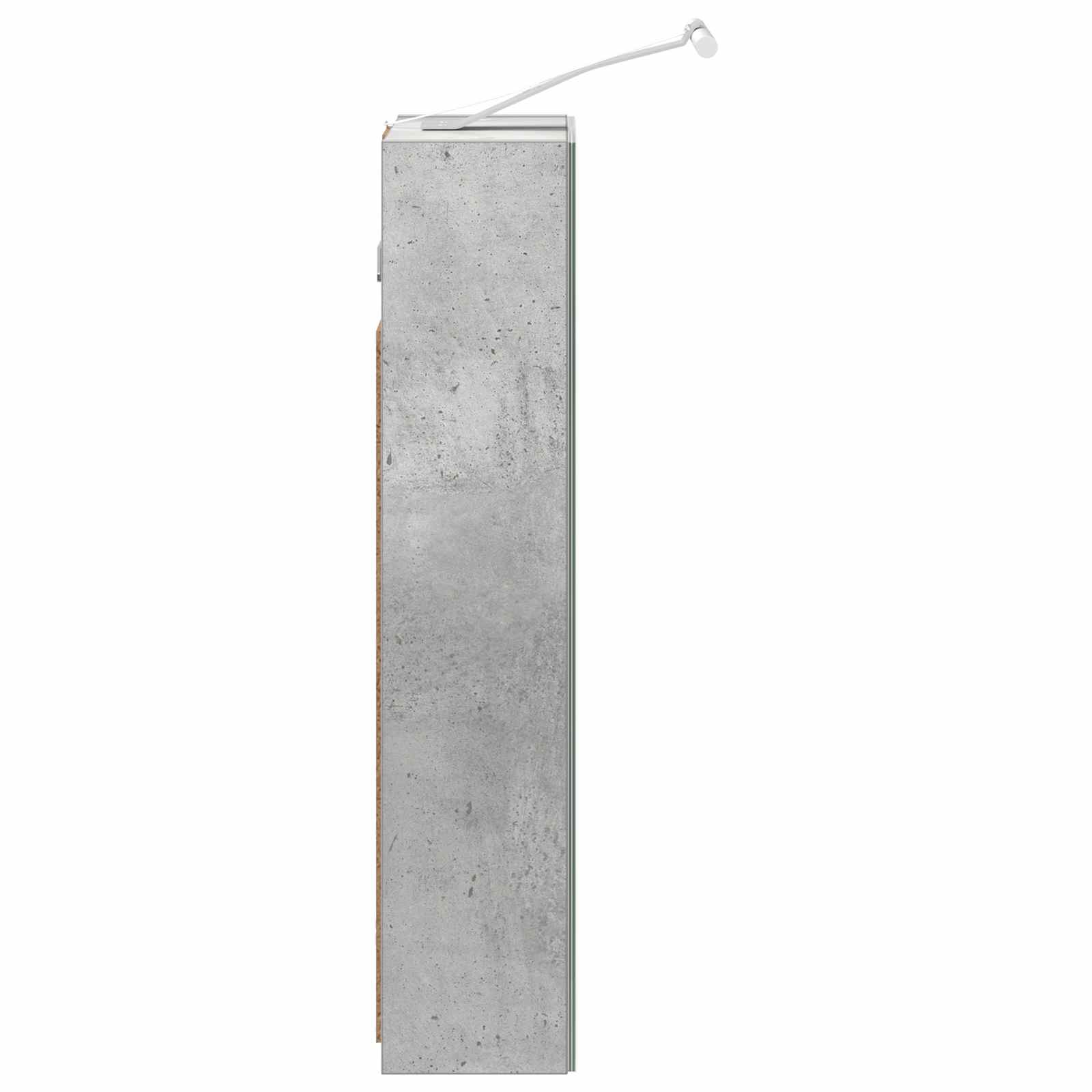 Badezimmerspiegelschrank mit Regal Beton Grau 30 x 10,5 x 50 cm