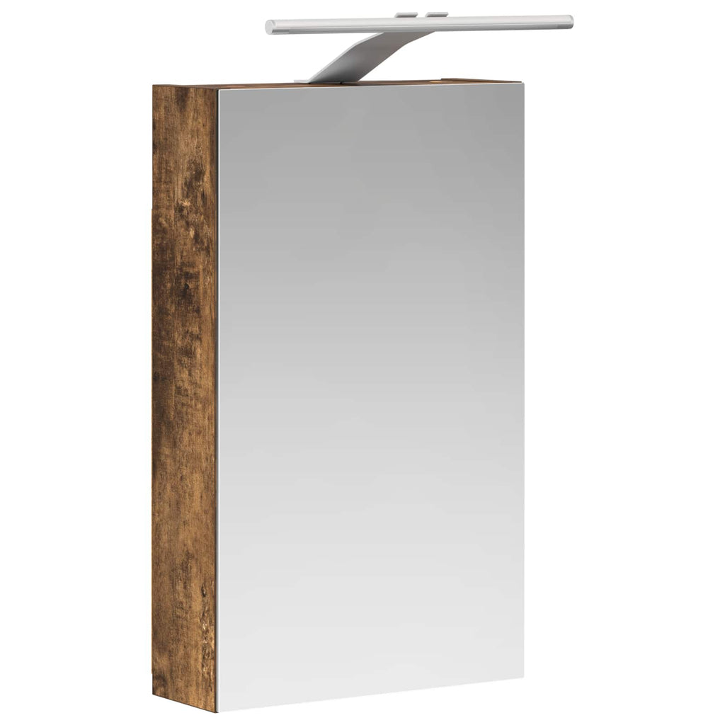Badezimmerspiegelschrank Geräucherte Eiche 30 x 10,5 x 50 cm