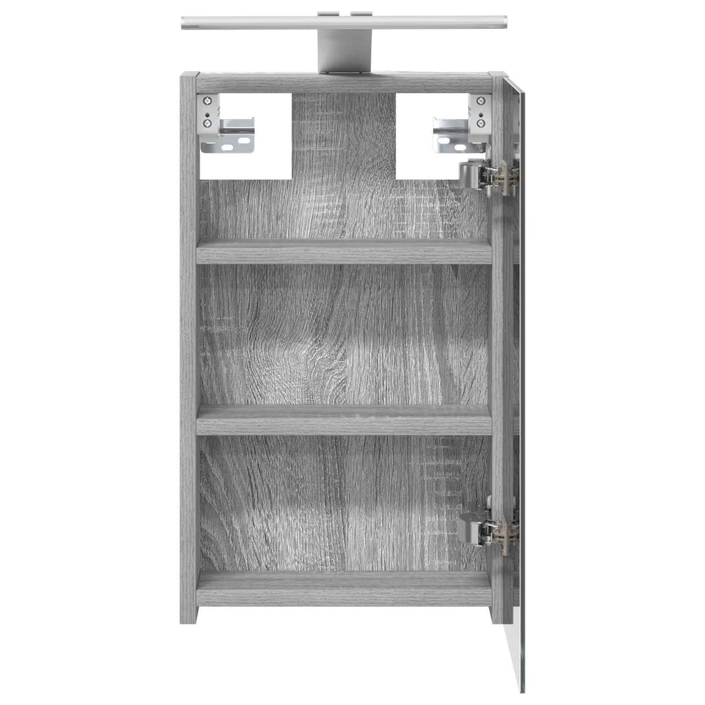 Badezimmerspiegelschrank Graues Sonoma 30 x 10,5 x 50 cm
