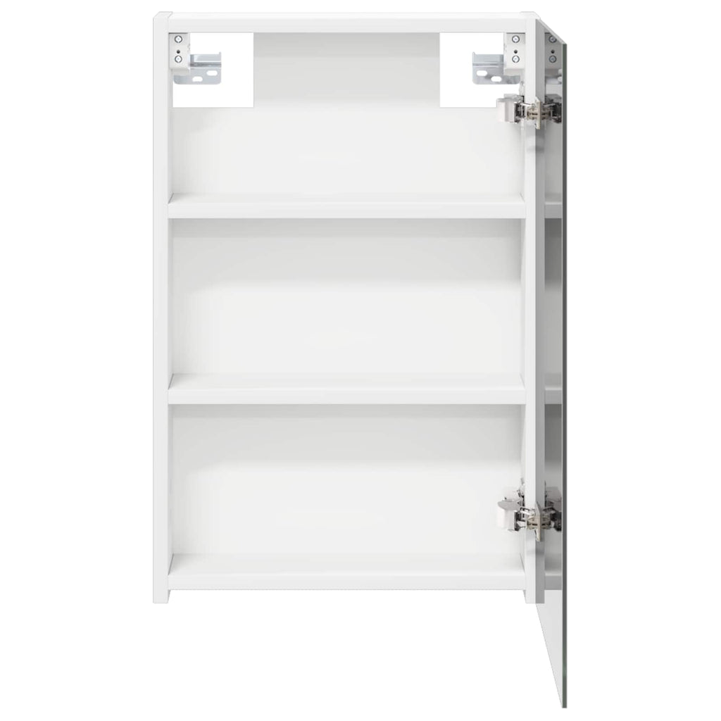 Badezimmerspiegelschrank Weiß 40 x 10,5 x 60,5 cm Holzwerkstoff