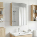 Badezimmerspiegelschrank Sonoma-Eiche 40 x 10,5 x 60,5 cm