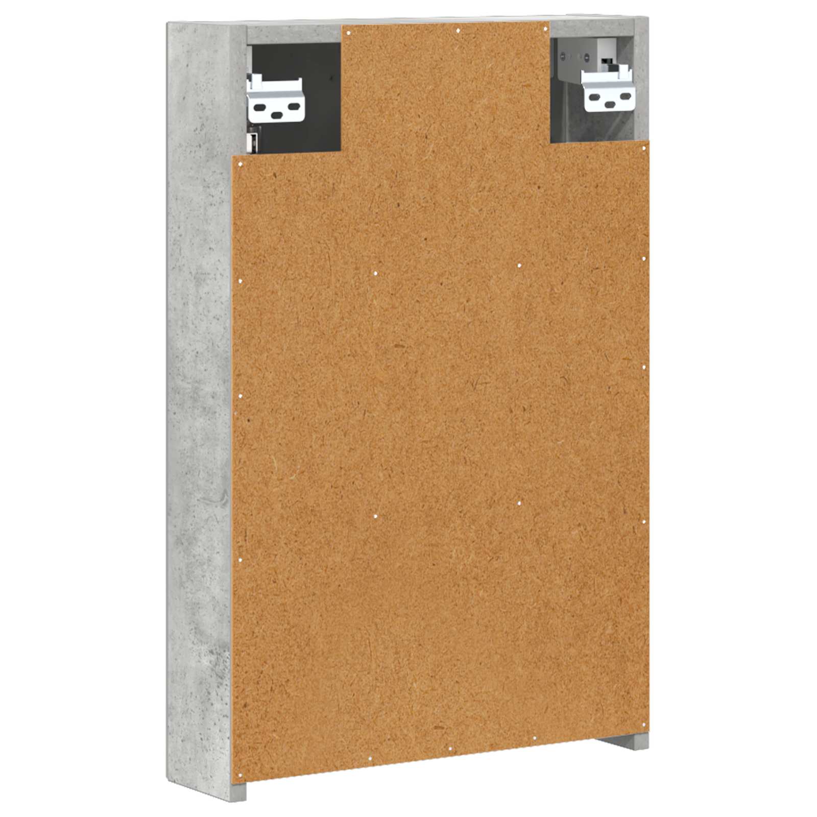 Badezimmerspiegelschrank mit Tür Beton Grau 40 x 10,5 x 60,5 cm