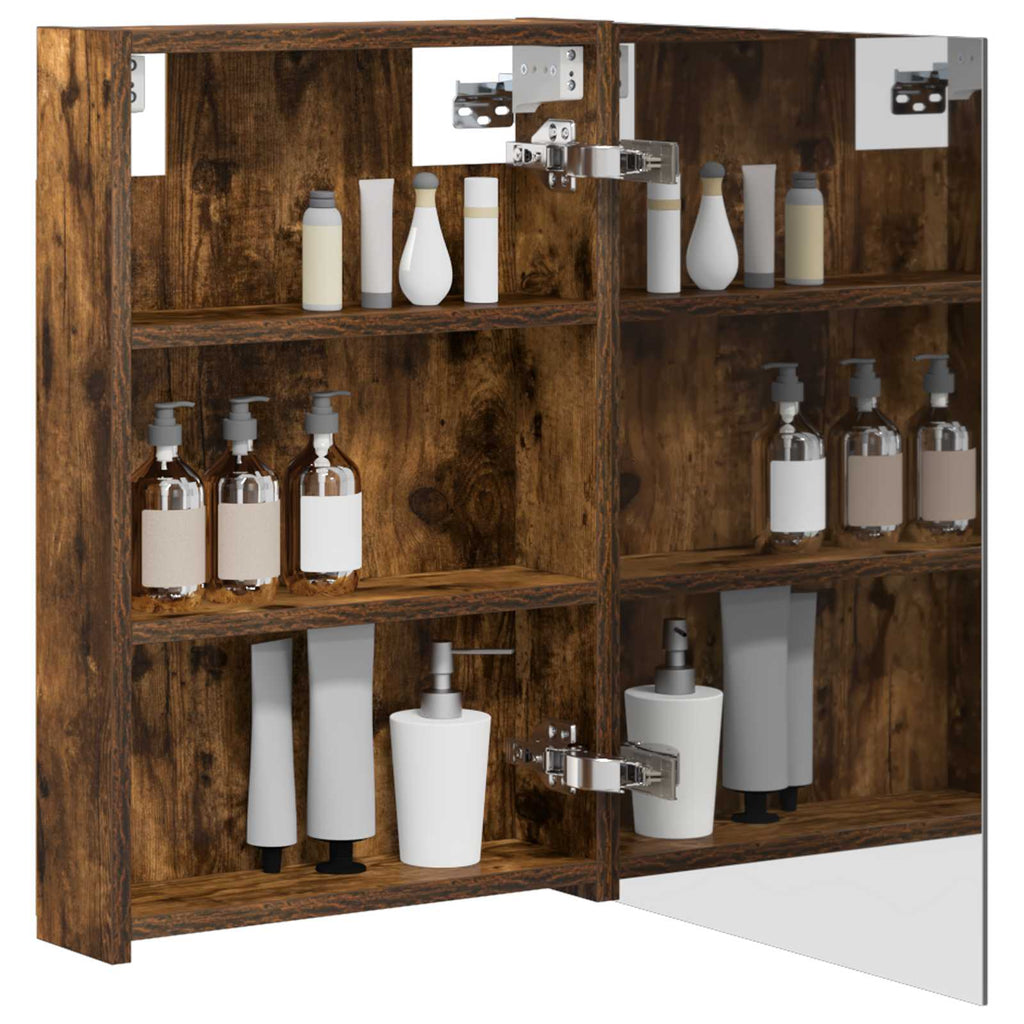 Badezimmerspiegelschrank Geräucherte Eiche 40 x 10,5 x 60,5 cm