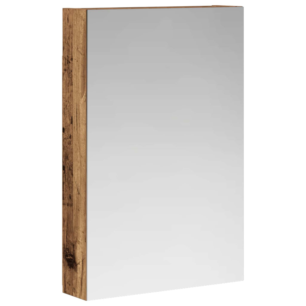 Badezimmerspiegelschrank mit Regal Altholz 40 x 10,5 x 60,5 cm