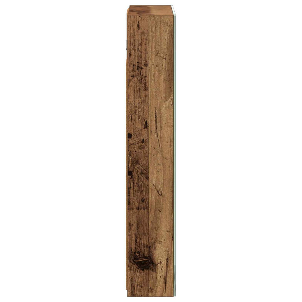 Badezimmerspiegelschrank mit Regal Altholz 40 x 10,5 x 60,5 cm