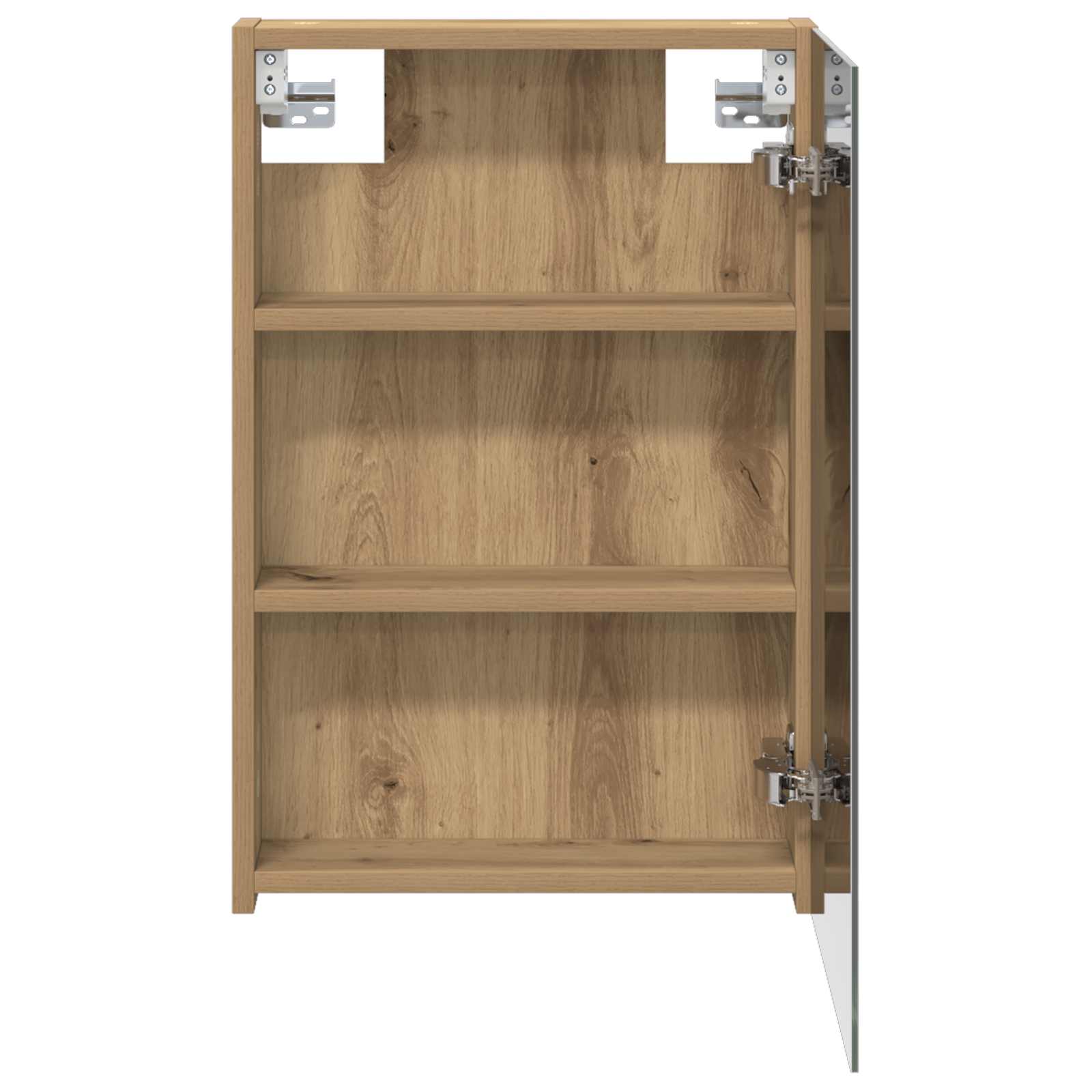 Badezimmerspiegelschrank mit Regal mit Tür Kunsthandwerk Eiche