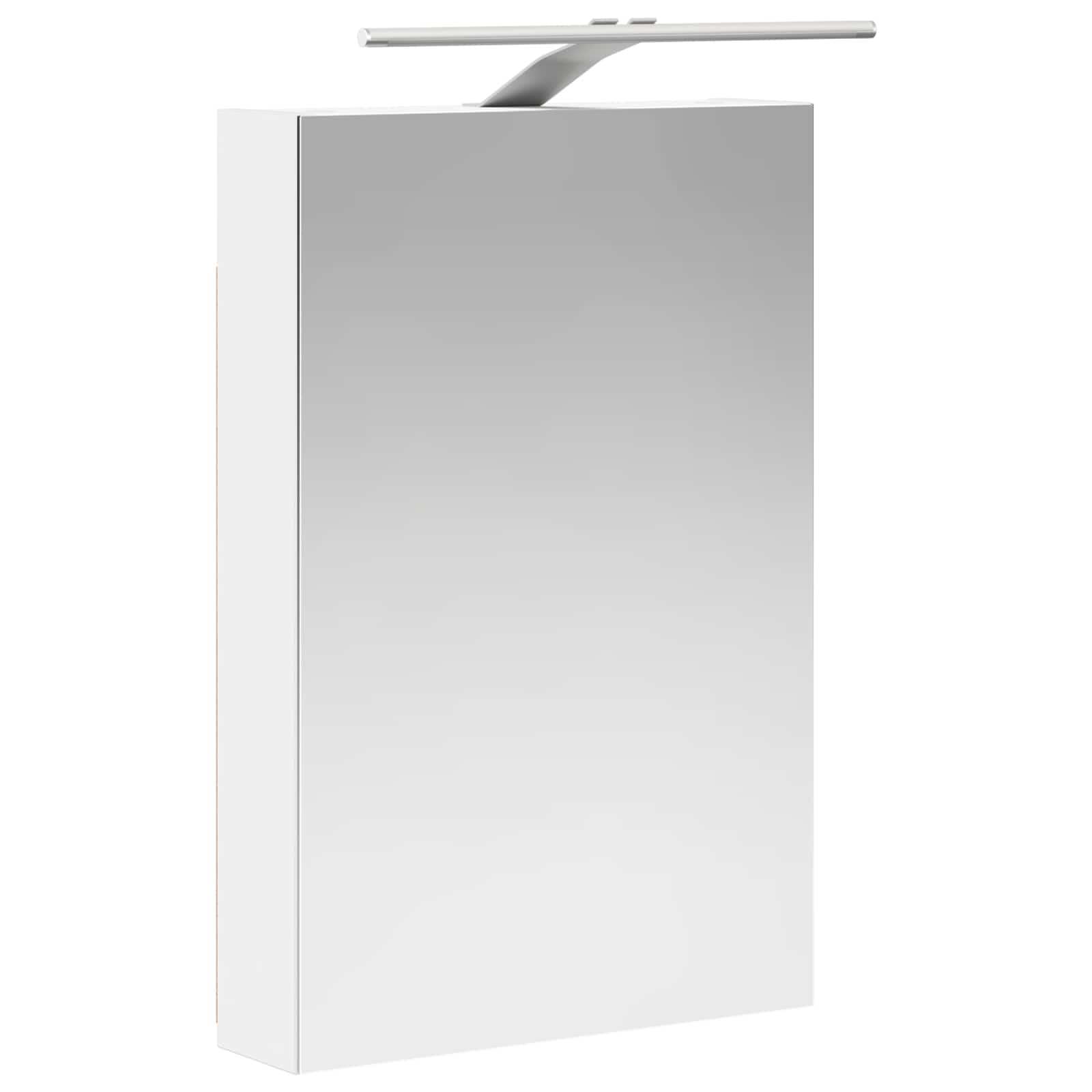 Badezimmerspiegelschrank Weiß 40 x 10,5 x 60,5 cm Holzwerkstoff